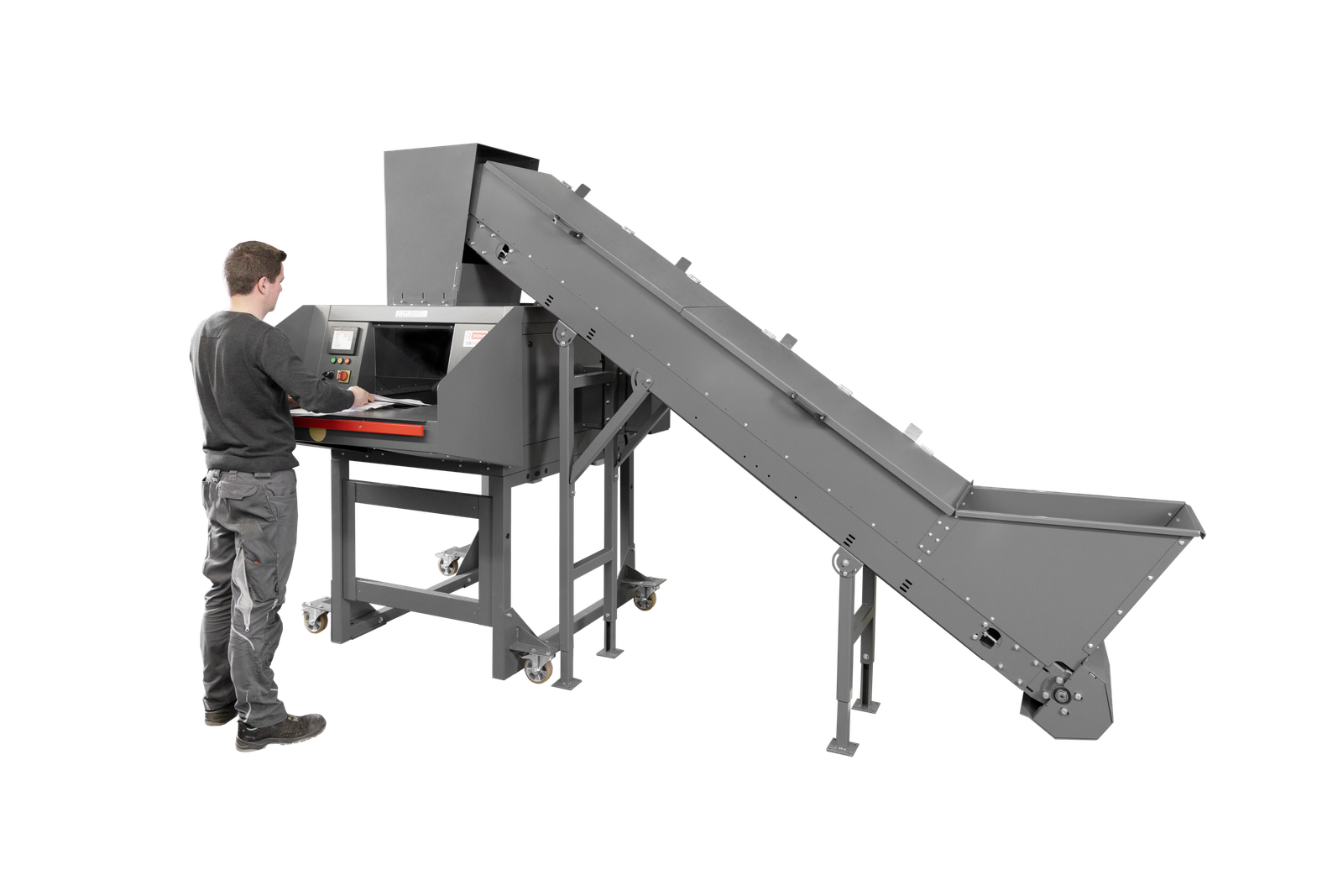 16.99 SmartShred with horizontal discharge conveyor (6x50 mm)